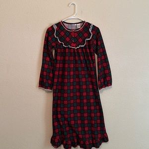 🎄$5 Bargain🎄Green Dog Holiday Plaid Nightgown, size 14